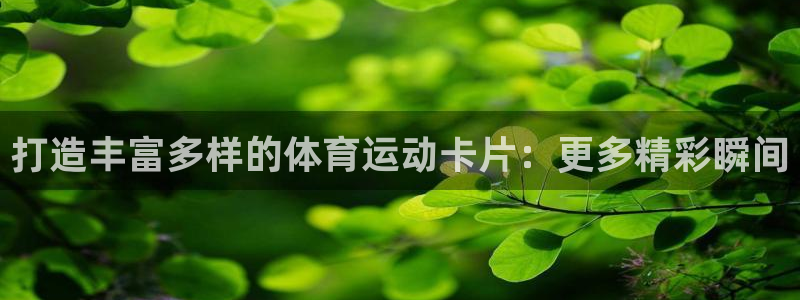 意昂5Kgame3官网：打造丰富多样的体育运动卡片：更多精彩瞬间