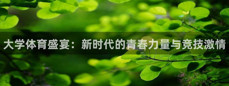 意昂5Kgame4平台：大学体育盛宴：新时代的青春力量与竞技激情